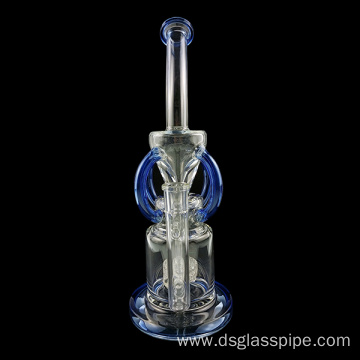 Wholesale Tree Perc DAB Oil Rig Smoking Accessories Shisha Hookah Recycler Glass Water Pipe with 14mm Bowl